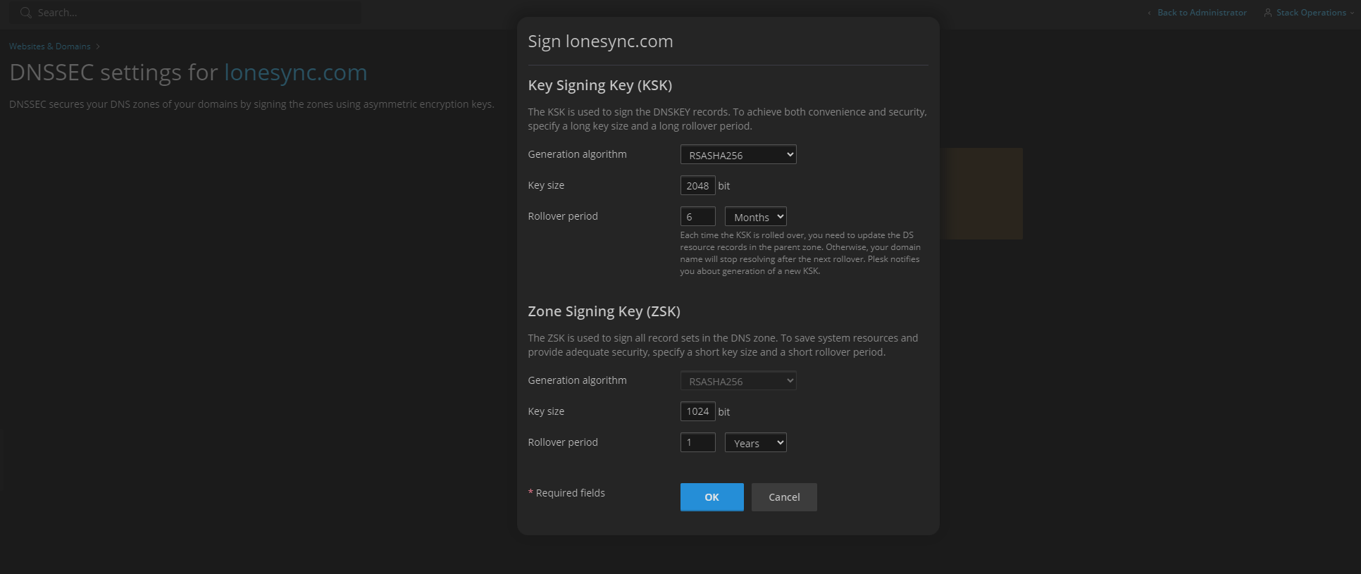 LONE Edge DNS Add DNSSeC