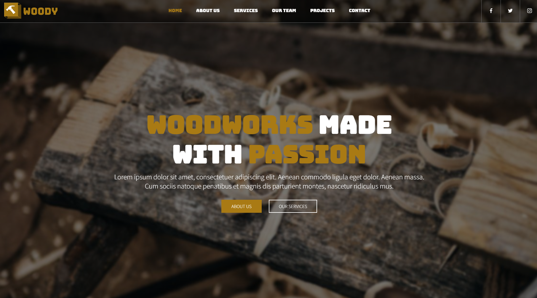 Wood Working Website by LONE Web Studio