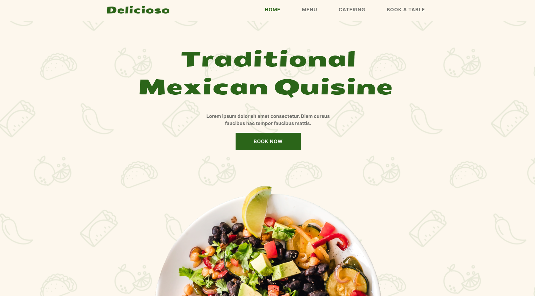 Restaurant and Catering Website by LONE Web Studio