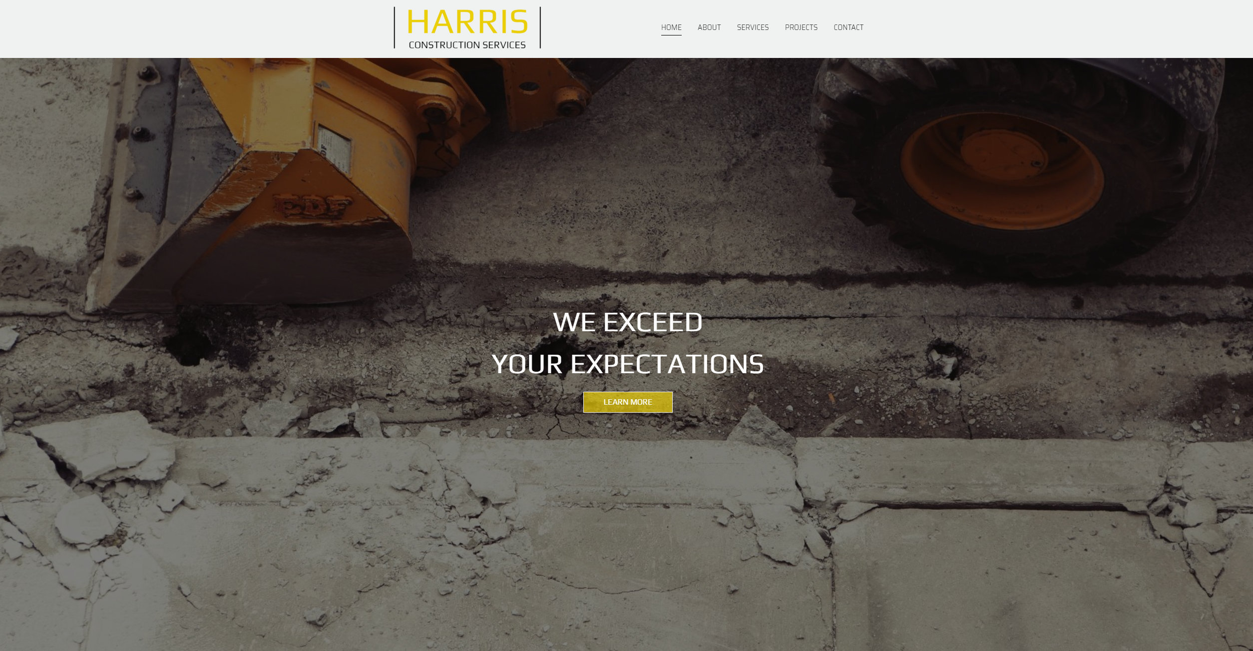 Construction Website Design by LONE Web Studio