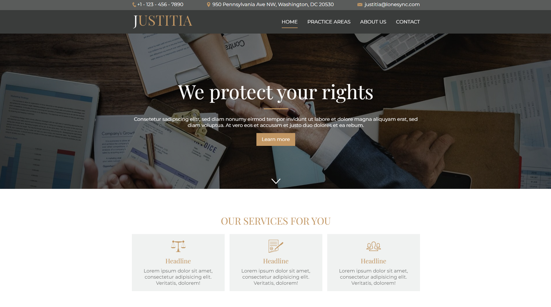 Law Firm Website Design by LONE Web Studio