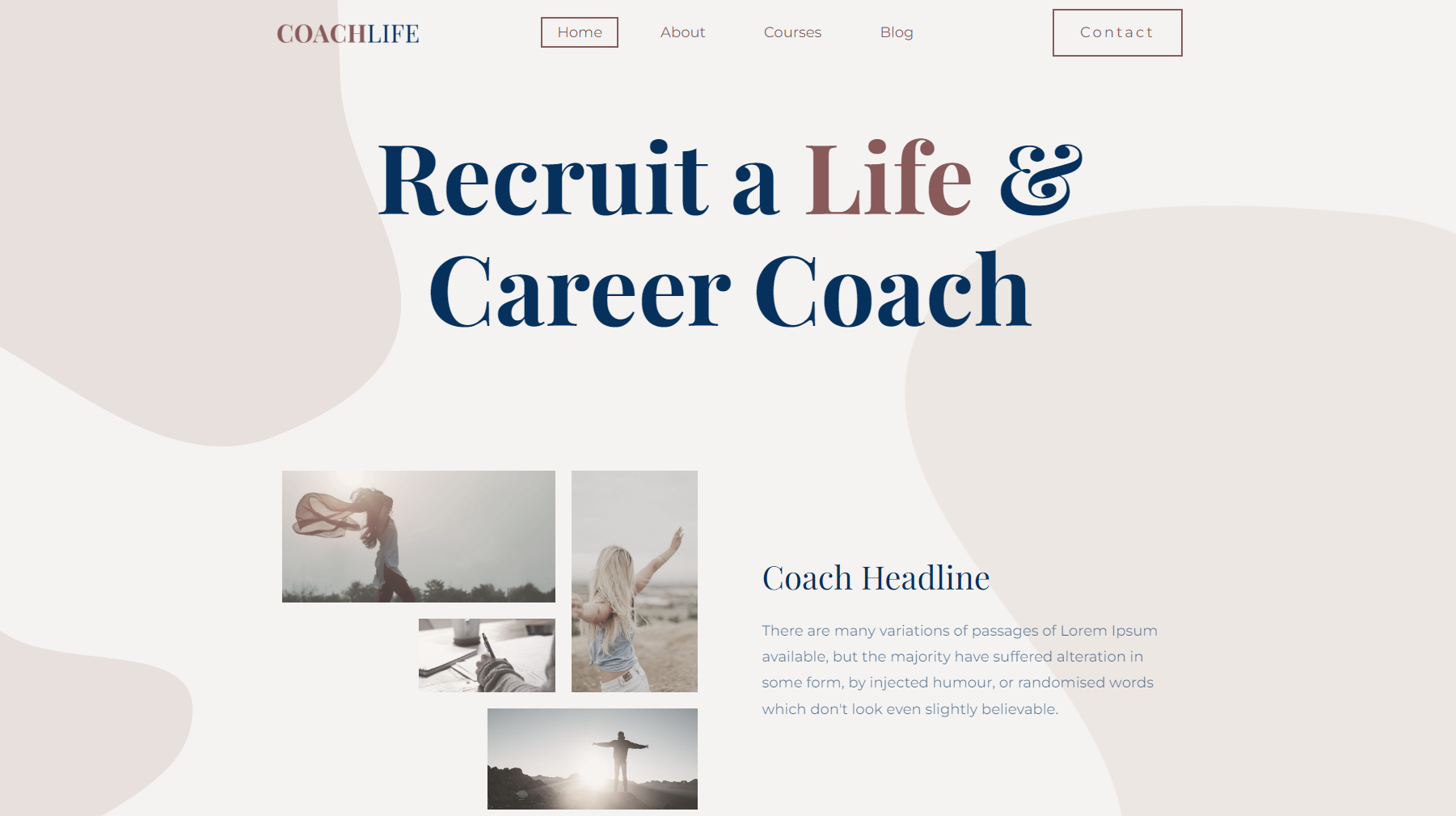 Life and Career Coach Website Design by LONE Web Studio