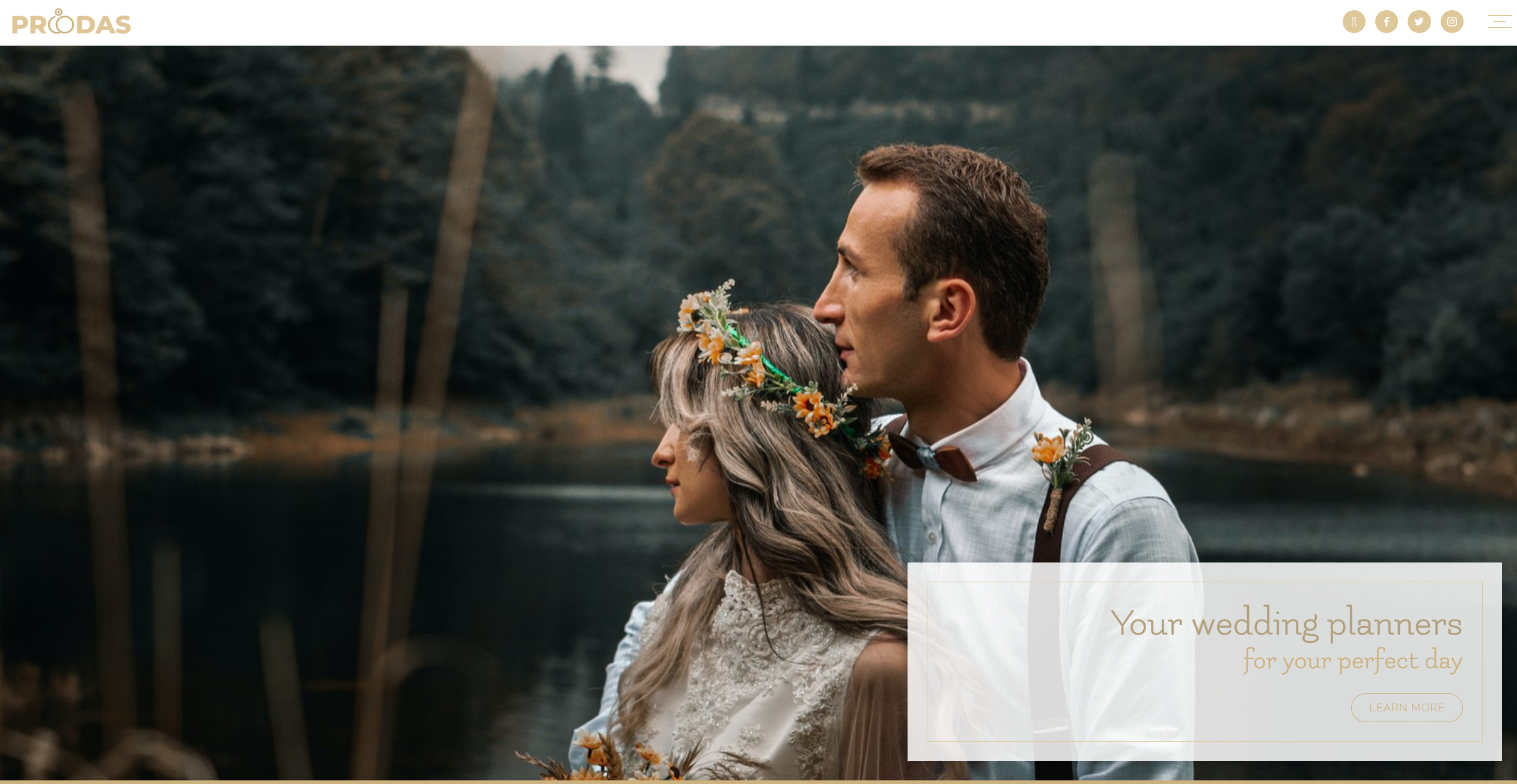 Wedding Planner Website Design by LONE Web Studio