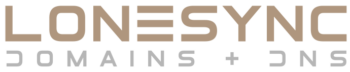 LONESYNC Domains plus Edge DNS Grey 40